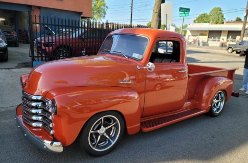 Classic truck at Frame Auto Collision auto body shop in Nassau County NY