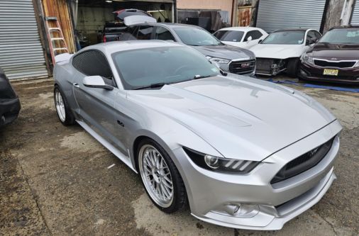 Ford Mustang after collision repair at Frame Auto Collision in Long Island